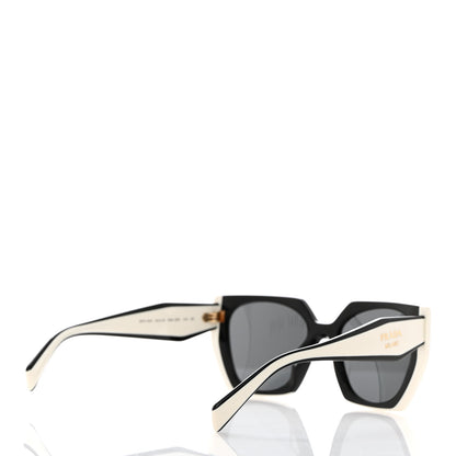 Prada Acetate Sunglasses SPR 15W Black White 4 of 8