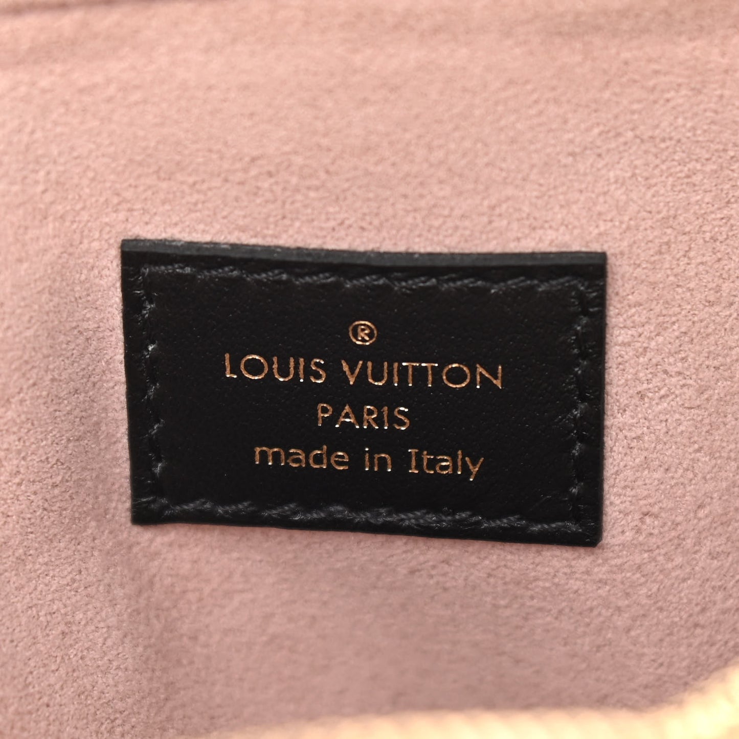 Lambskin Embossed Monogram Coussin PM Black