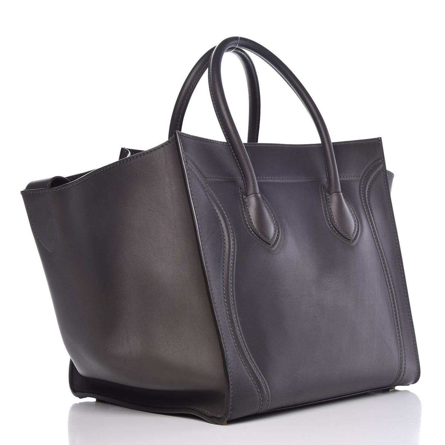 Natural Calfskin Medium Phantom Luggage Grey