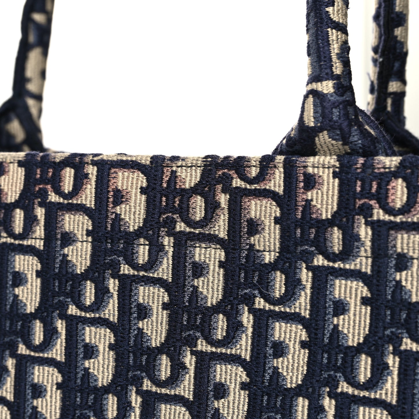 Oblique Large Book Tote Blue Multicolor