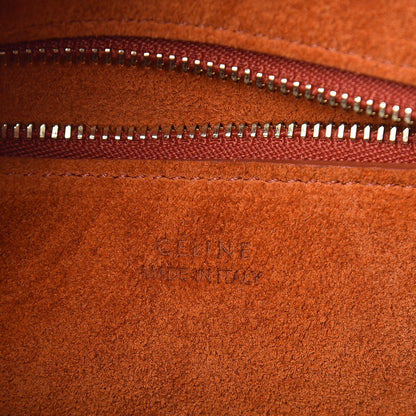 Celine Bullhide Calfskin Small Ring Handbag Burnt Orange 6 of 10