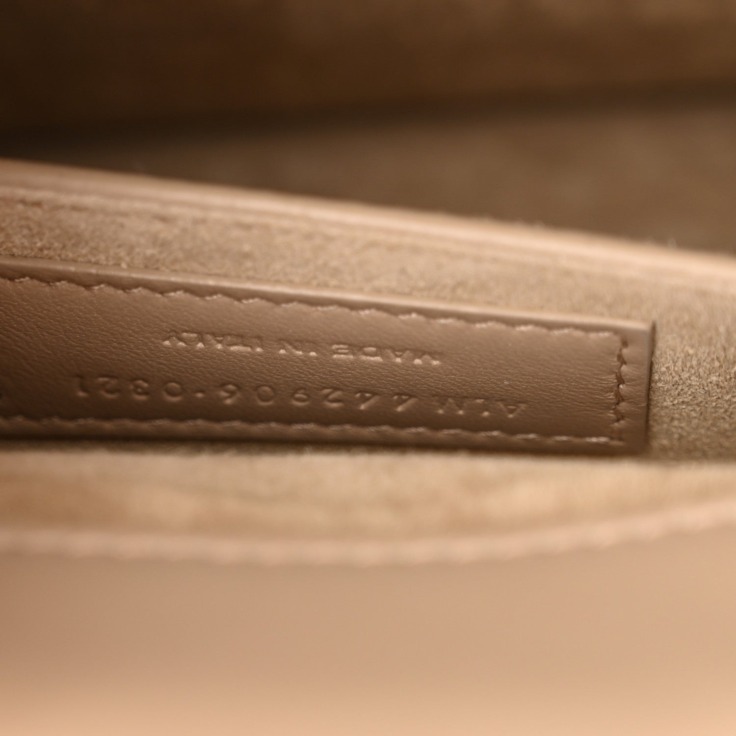 Saint Laurent Calfskin Medium Monogram Sunset Dark Beige 7 of 13