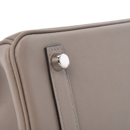 Hermes Swift Birkin 25 Gris Asphalte 31 of 33