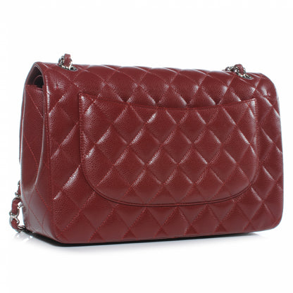 Chanel Caviar Jumbo Double Flap Red 3 of 8