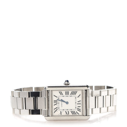Cartier Stainless Steel 24mm Tank Solo Quartz Watch 3 of 7