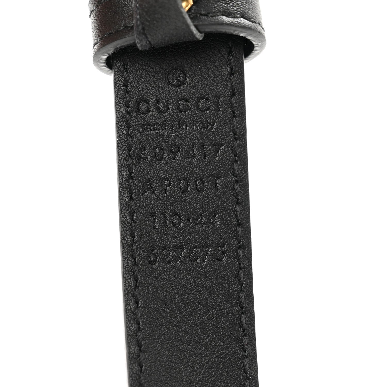 Gucci Calfskin Double G 20mm Belt 110 44 Black 3 of 4