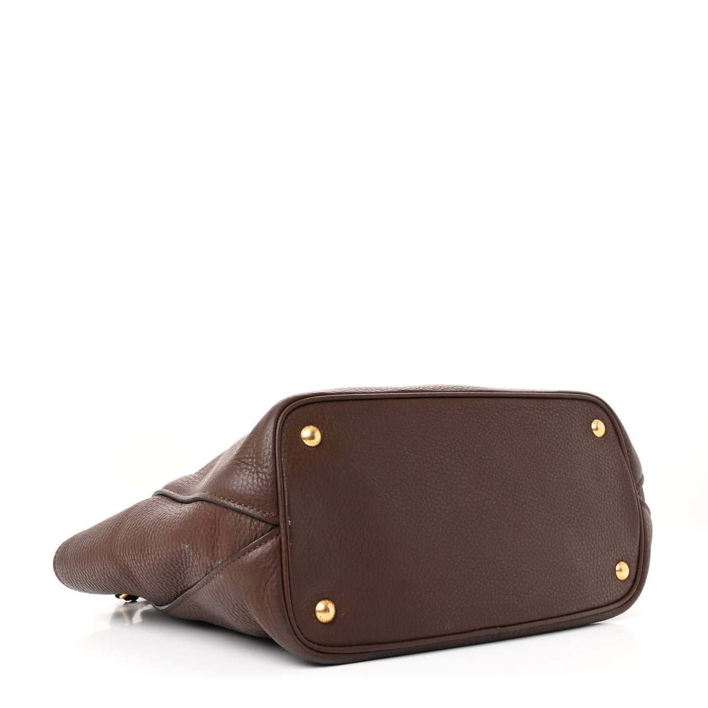 Vitello Daino Shopping Tote Bruciato