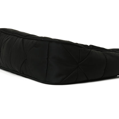 Prada Re-Nylon Triangle Padded Patchwork Shoulder Bag Black 9 of 12