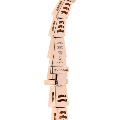 Bulgari 18K Rose Gold Diamond Serpenti Viper Choker Necklace S 4 of 6