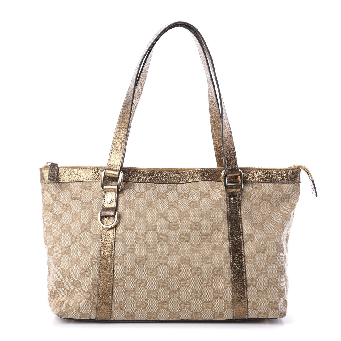 Monogram Medium Abbey Tote Gold