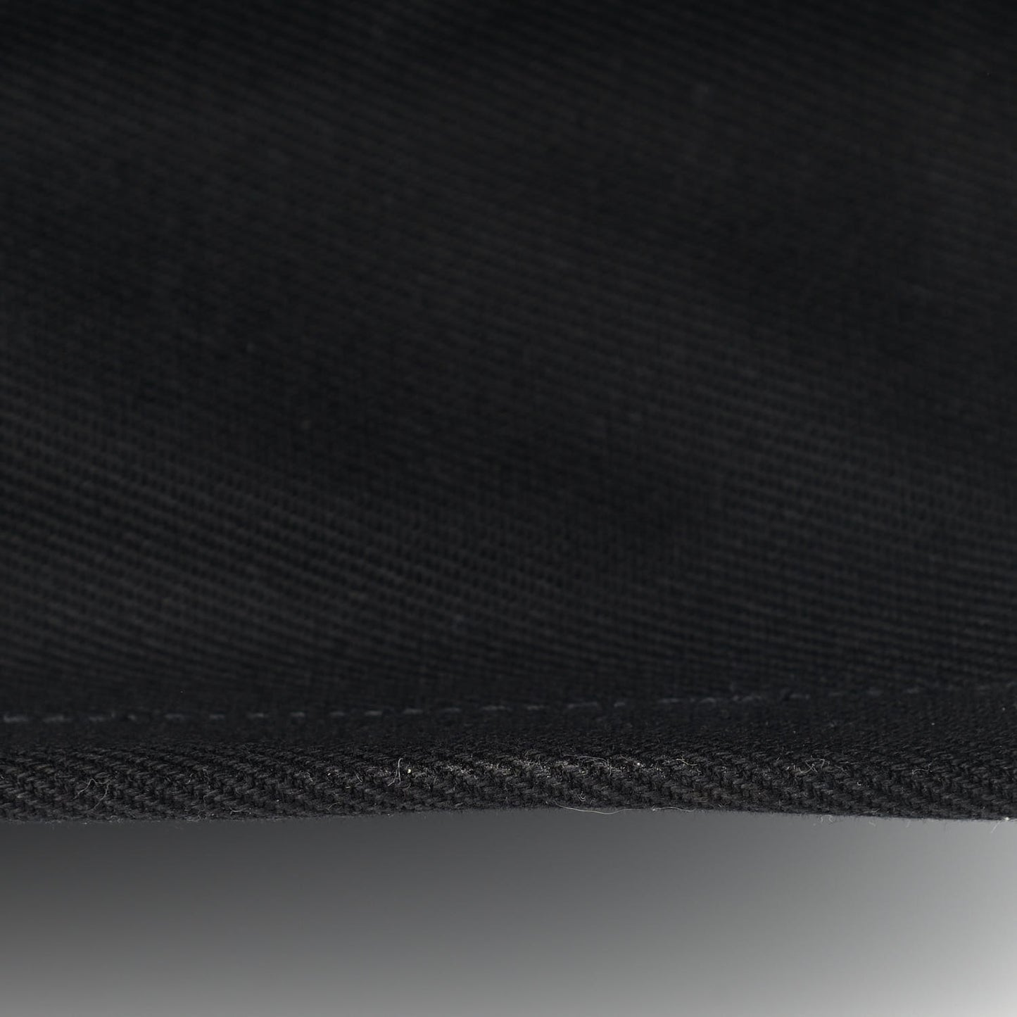 Linen Calfskin Rive Gauche Tote Black