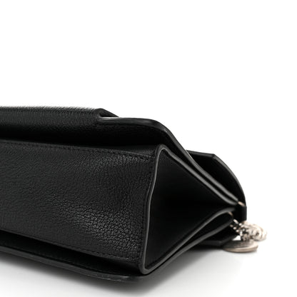 Givenchy Sugar Goatskin Medium GV3 Shoulder Bag Black 9 of 9