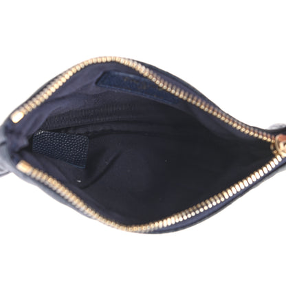 Chanel Caviar Quilted Small Cosmetic Case Navy 5 of 7