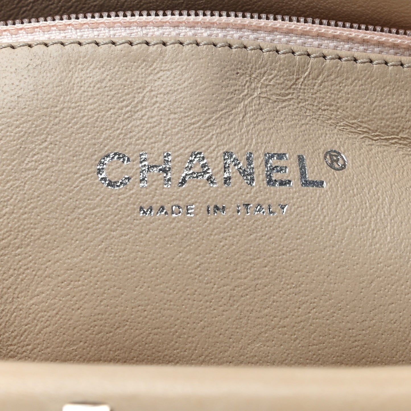 Lambskin Quilted Timeless Clutch Beige Clair