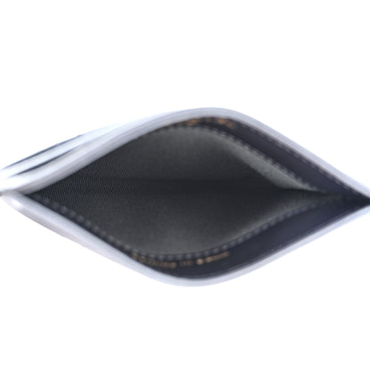 Chanel Metallic Lambskin Quilted Card Holder Wallet Dark Blue 5 of 9