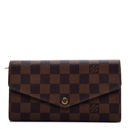 Louis Vuitton Damier Ebene Sarah Wallet NM 1 of 9