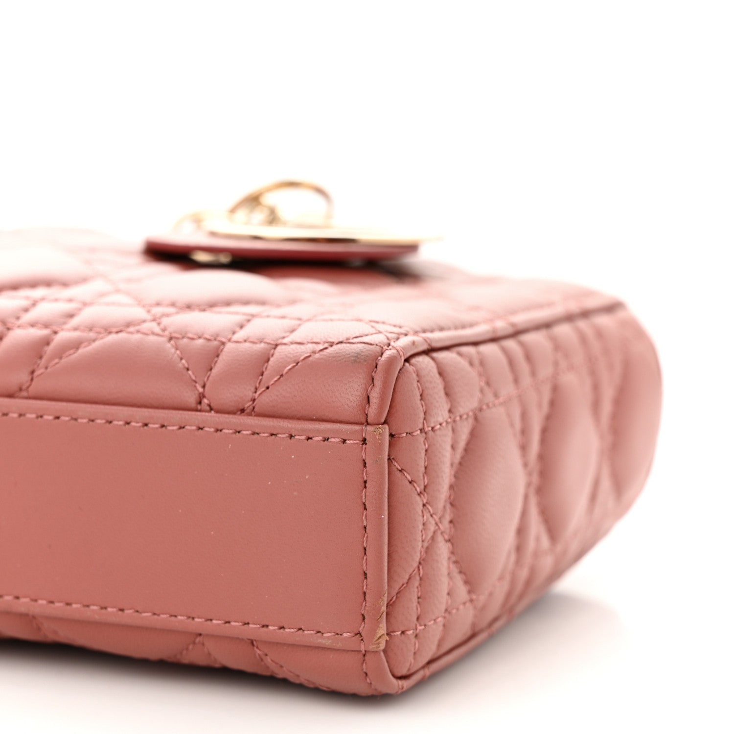 Christian Dior Lambskin Cannage Medium Lady D-Joy Ethereal Pink 9 of 9