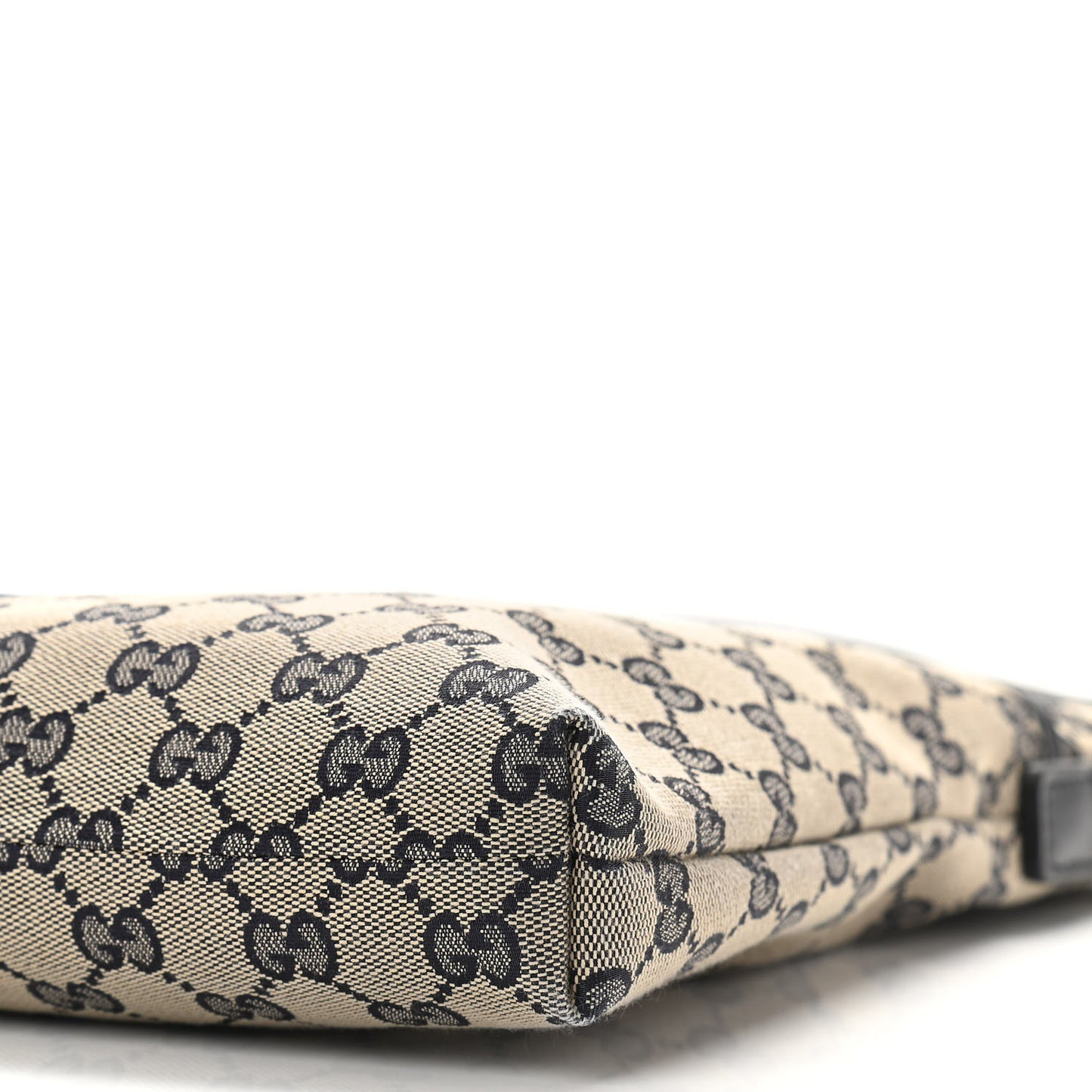 GG Supreme Monogram Web Flat Messenger Bag Navy