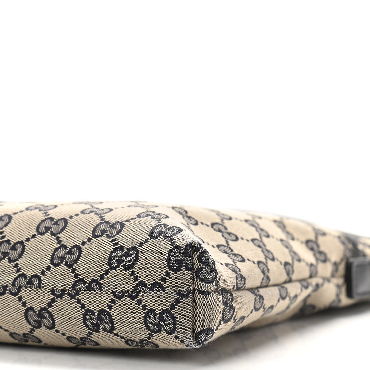 Gucci GG Supreme Monogram Web Flat Messenger Bag Navy 12 of 12