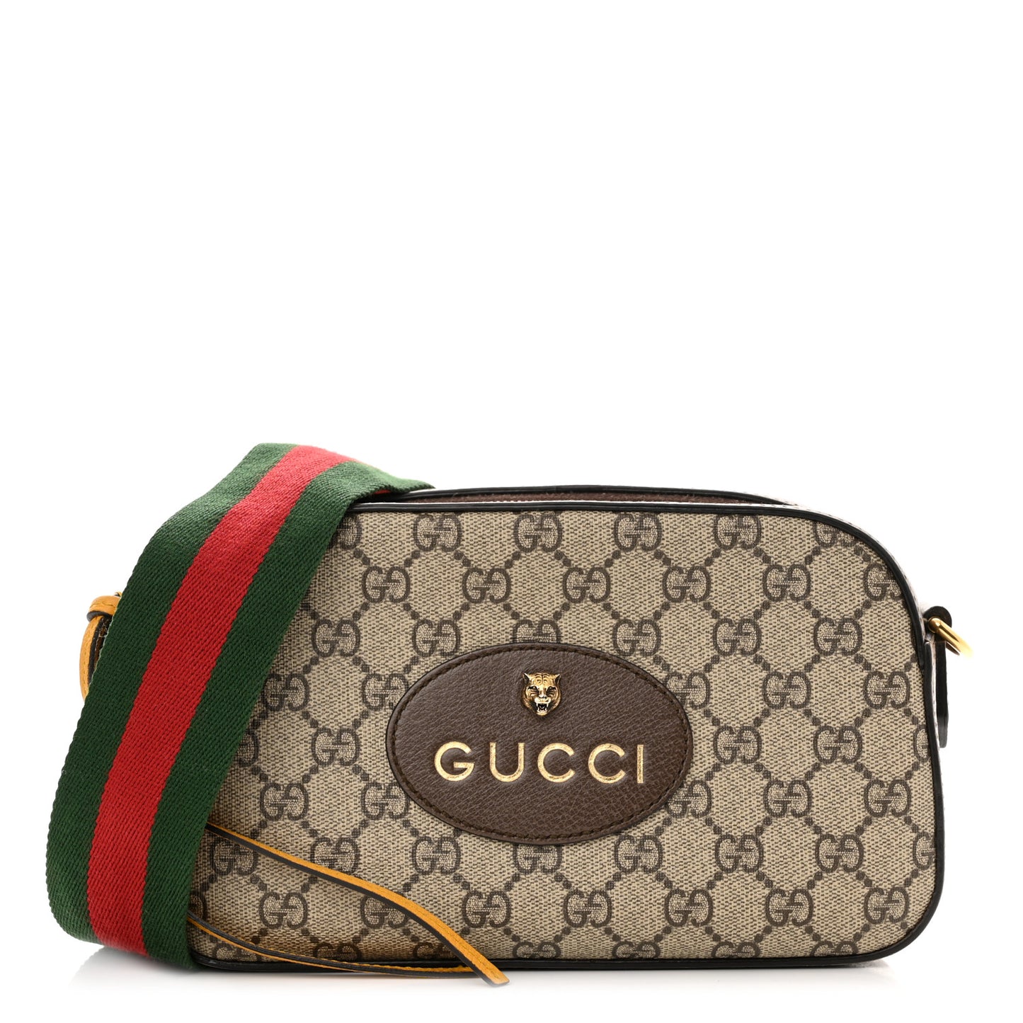 GG Supreme Monogram Web Neo Vintage Shoulder Bag Beige New Acero Crop