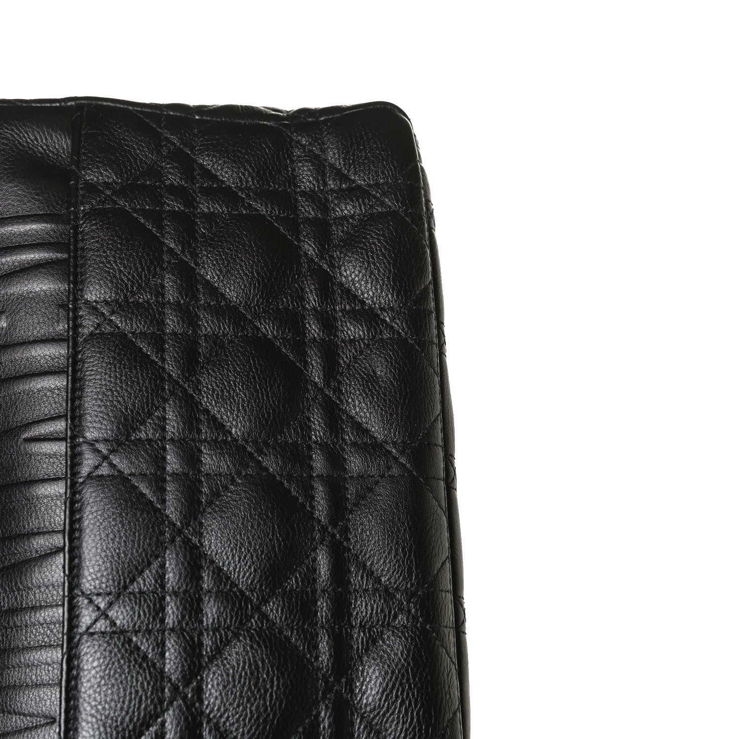 Christian Dior Grained Calfskin Cannage Large Caro Bag Black 13 of 15