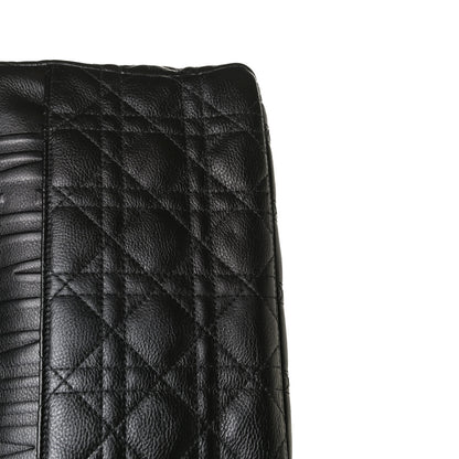 Christian Dior Grained Calfskin Cannage Large Caro Bag Black 13 of 15