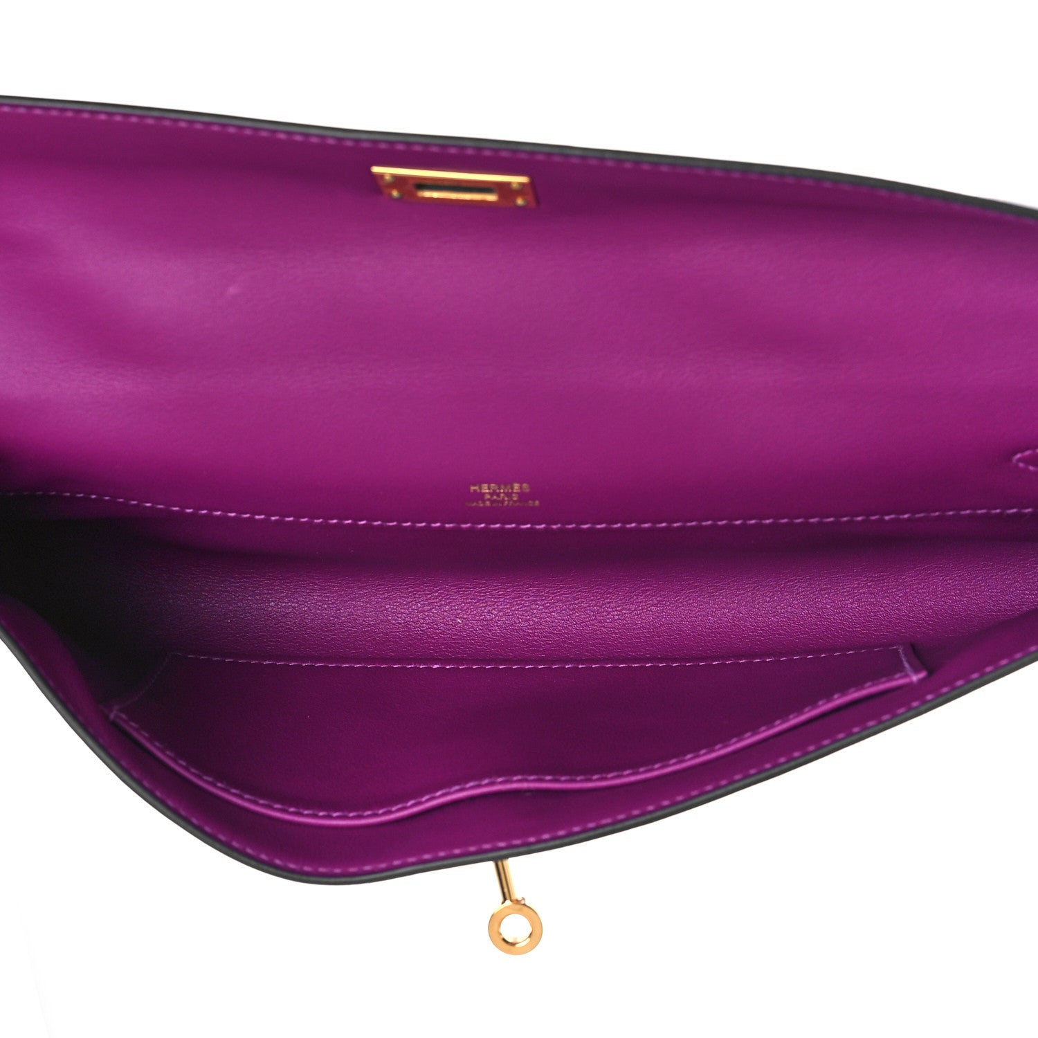 Hermes Swift Kelly Cut Clutch Pochette Anemone 5 of 10