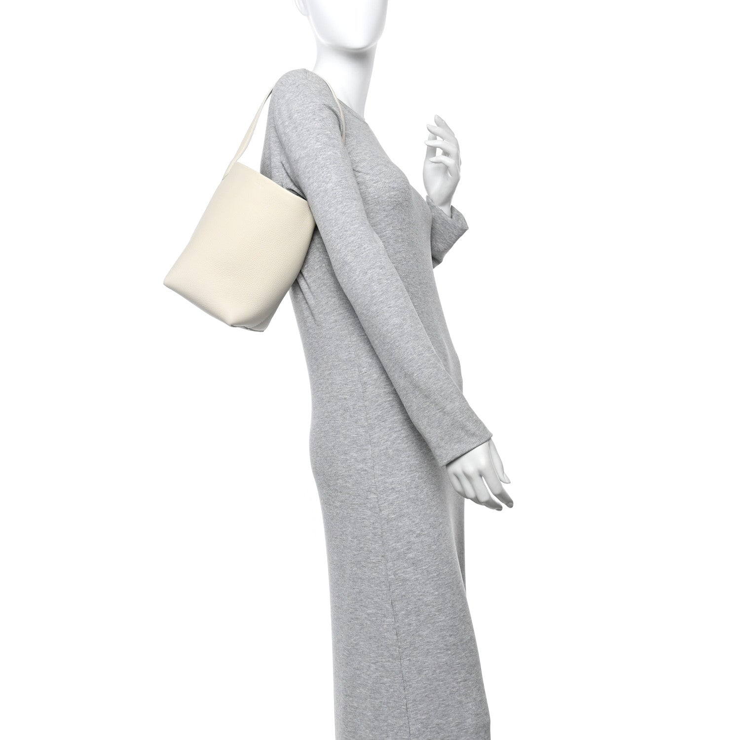 The Row Grained Calfskin Small N/S Park Tote Ivory 2 of 9