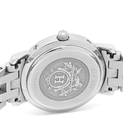Hermes Stainless Steel 24mm Clipper Quartz Watch Gold 4 of 4