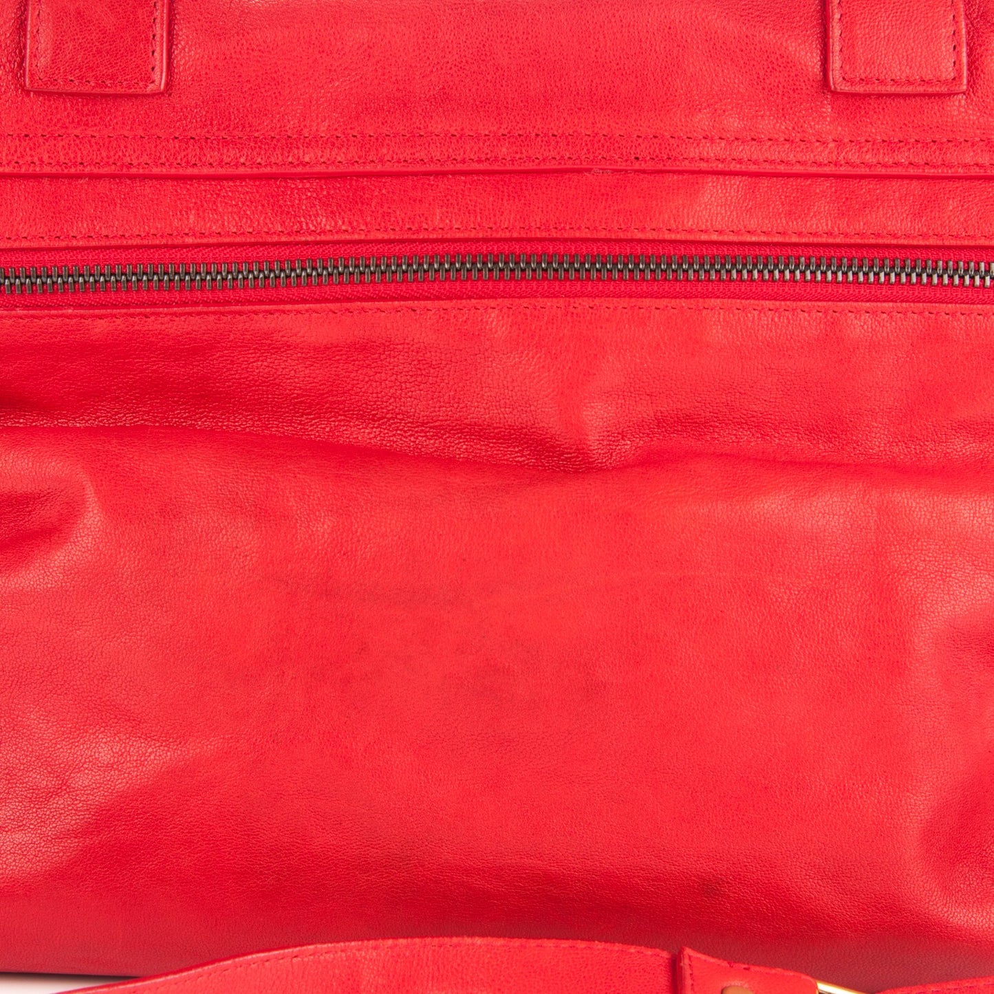 Lambskin Large PS1 Satchel Bright Red