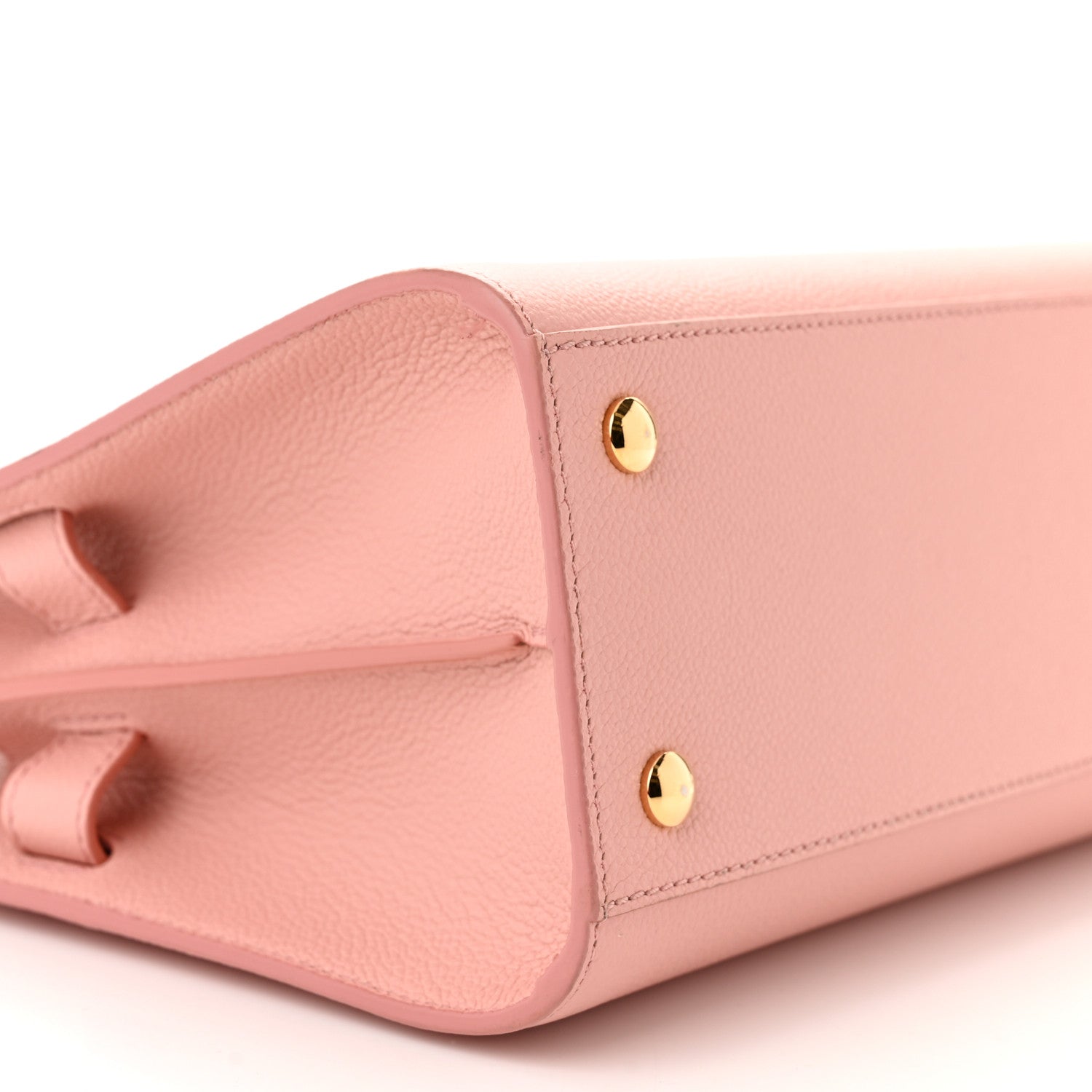 Burberry Grainy Calfskin Mini Two Handle Title Bag Blush Pink 8 of 10