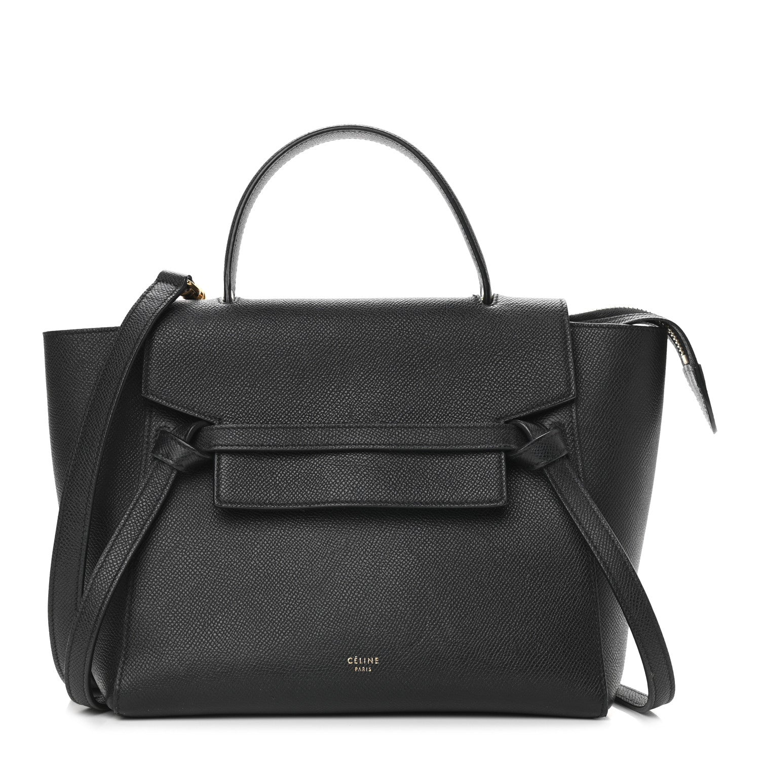 Celine Grained Calfskin Micro Belt Bag Black 1 of 8