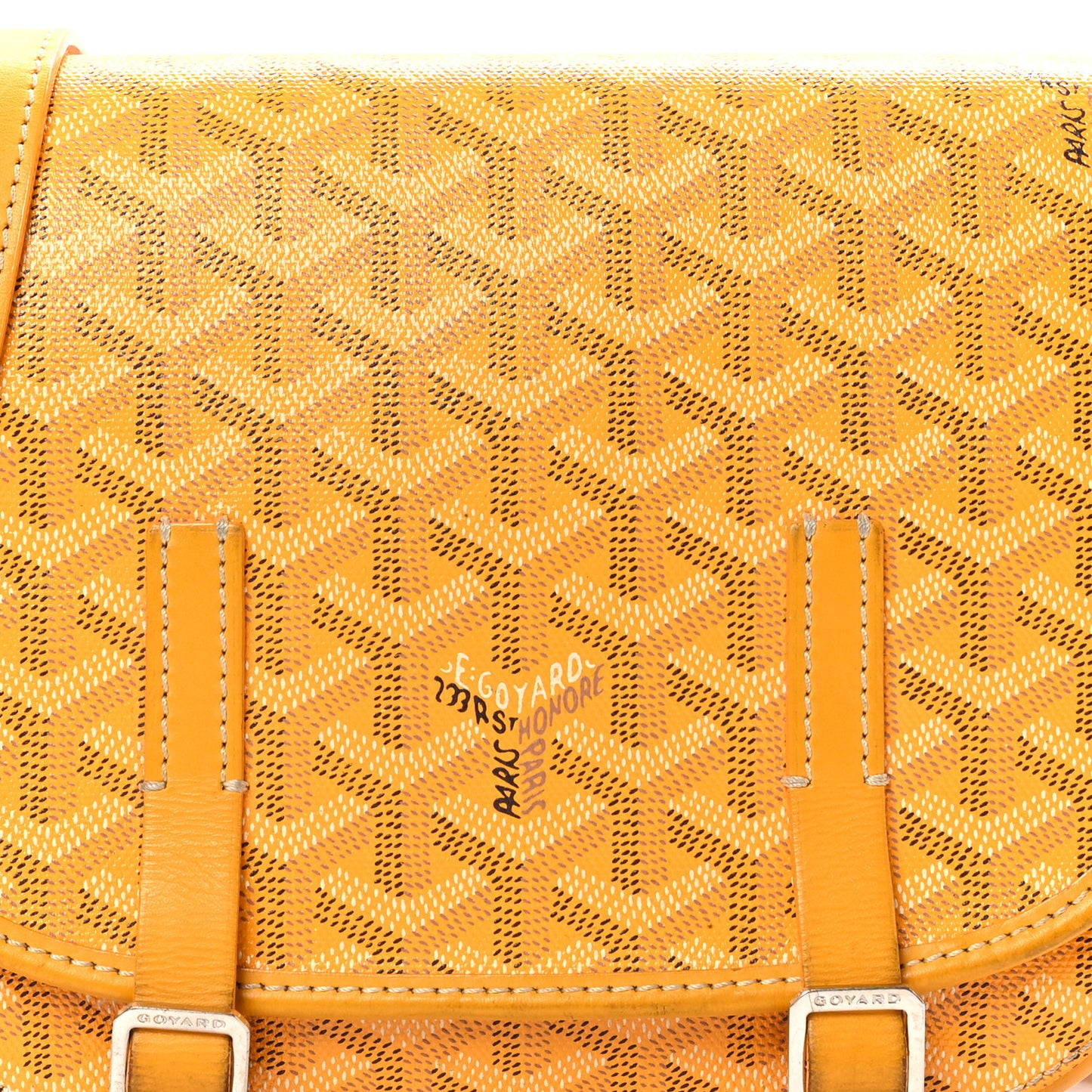 Goyardine Belvedere PM Messenger Bag Yellow