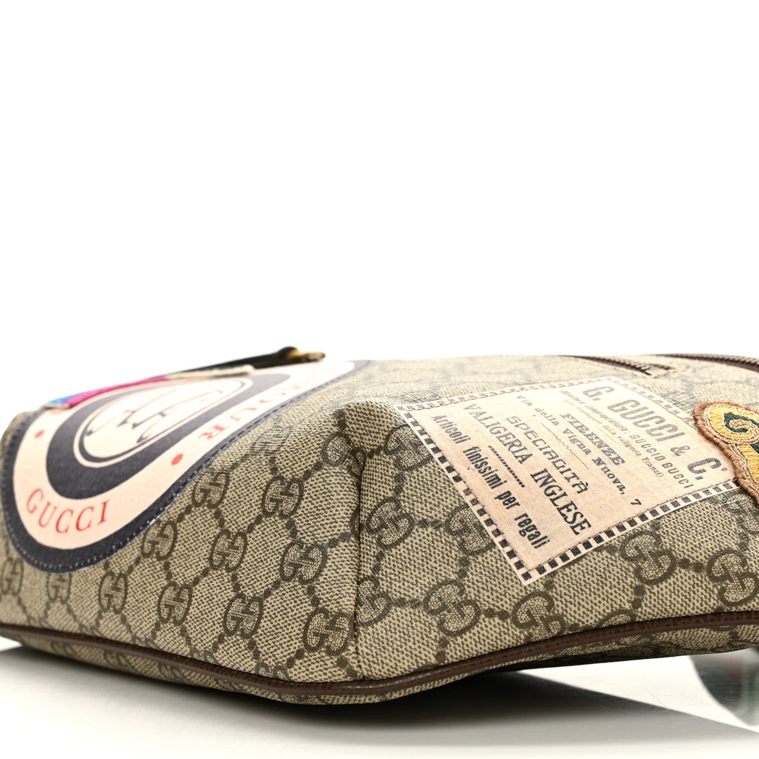 Gucci GG Supreme Monogram Courrier Belt Bag Beige New Acero 9 of 10