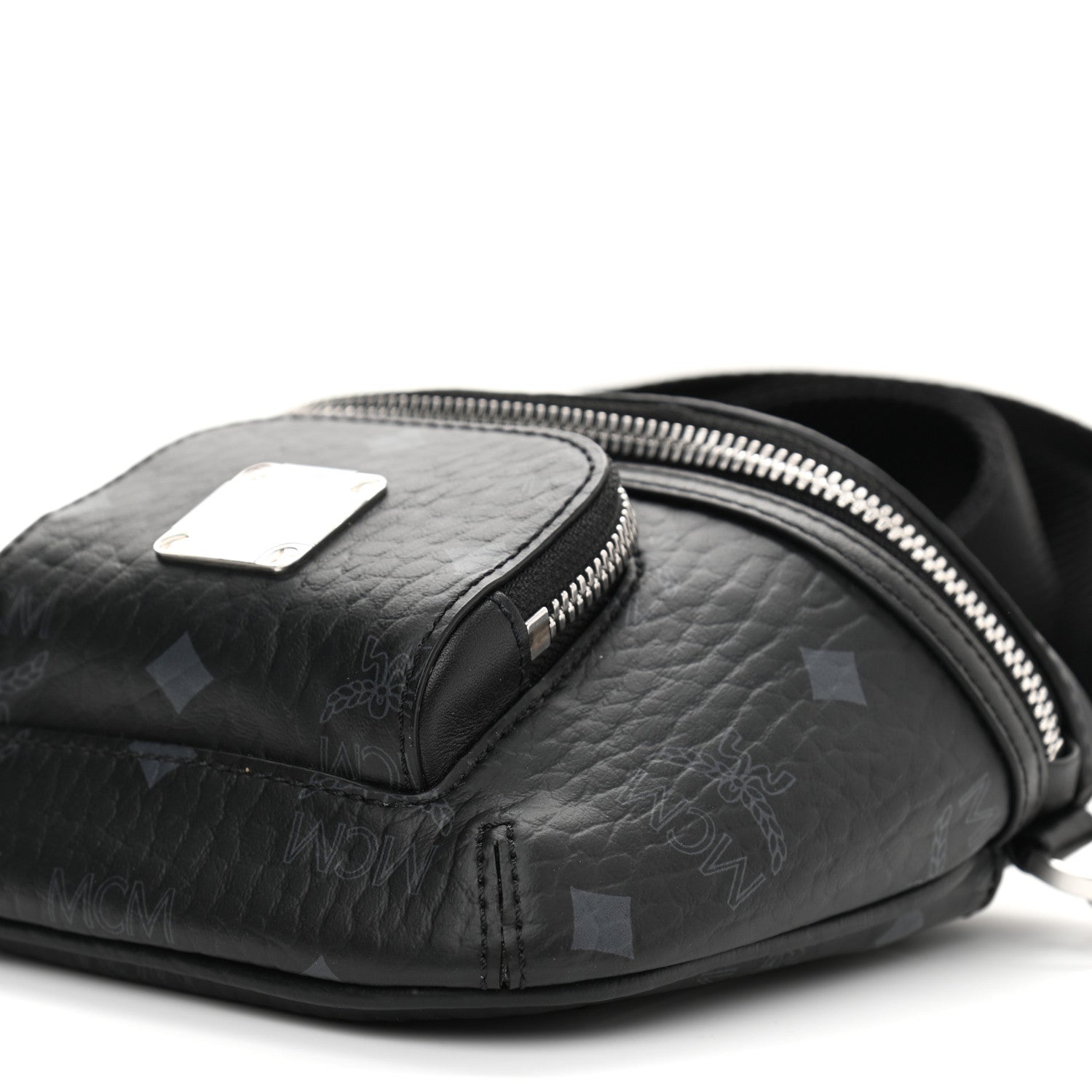 MCM Visetos X-Mini Aren Crossbody Bag Black 10 of 10