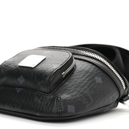 MCM Visetos X-Mini Aren Crossbody Bag Black 10 of 10