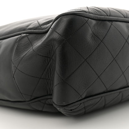Chanel Lambskin Quilted Shopping Tote Black 9 of 17