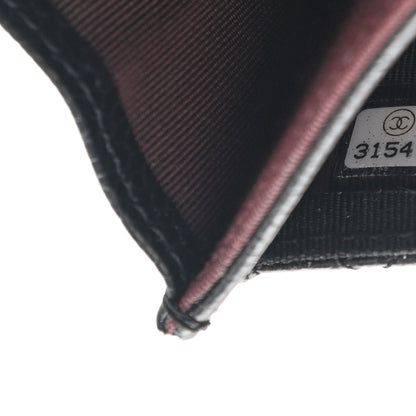 Chanel Caviar Quilted Flap Card Holder Wallet Black 8 of 9