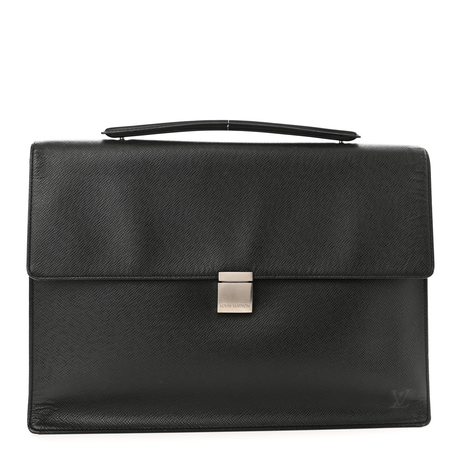Louis Vuitton Taiga Angara Briefcase Black 1 of 12