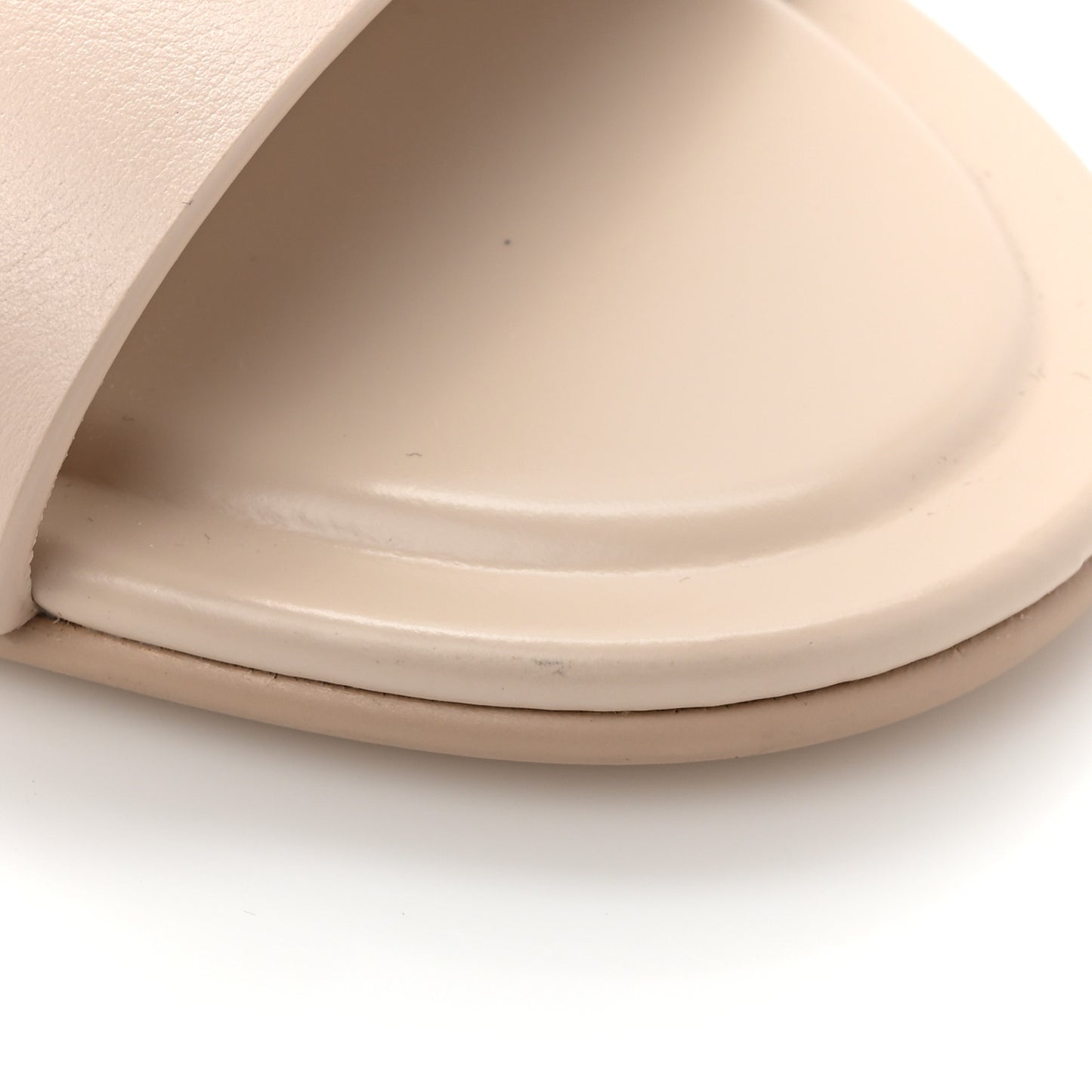 Calfskin Patent Calfskin Logo Mules 39 Beige