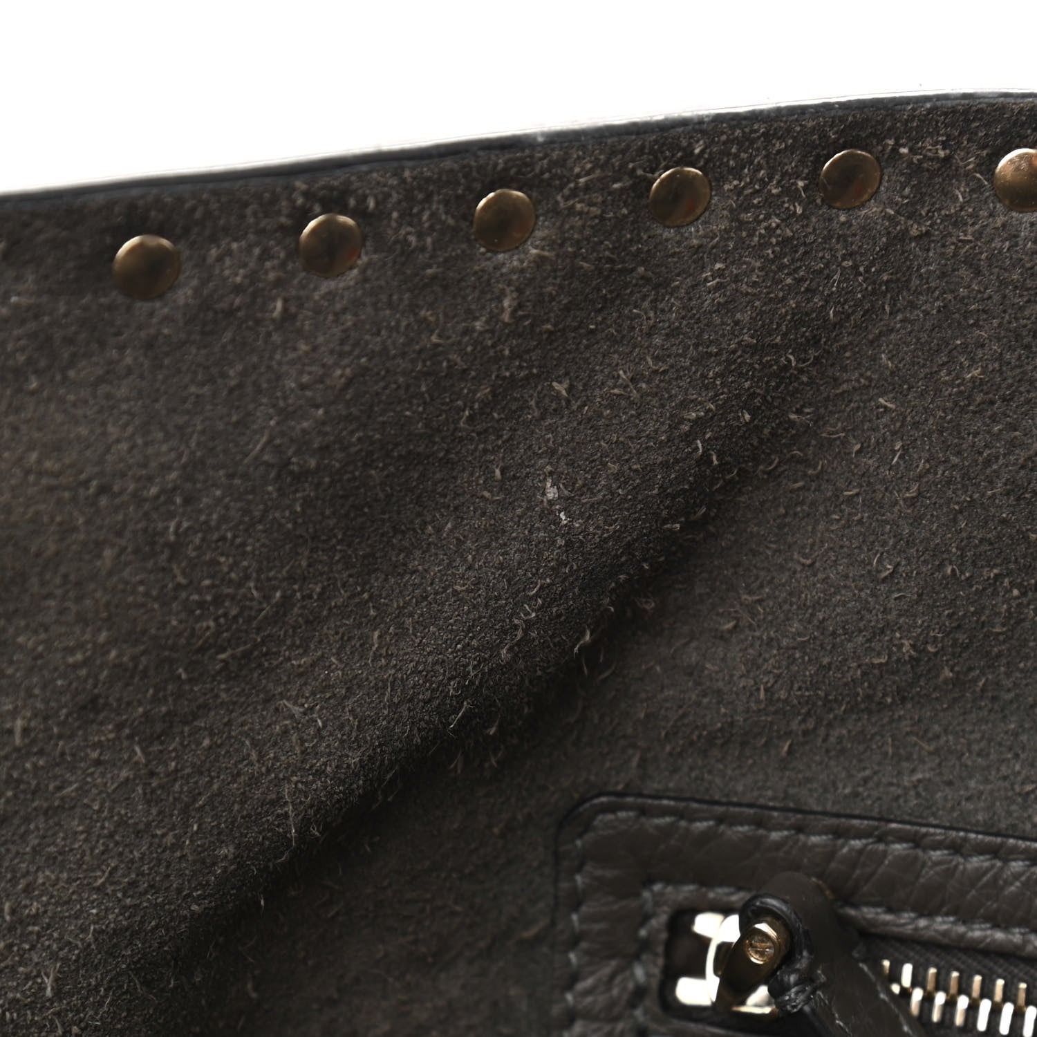 Valentino Garavani Grained Calfskin Rockstud Shoulder Tote Graphite 13 of 21