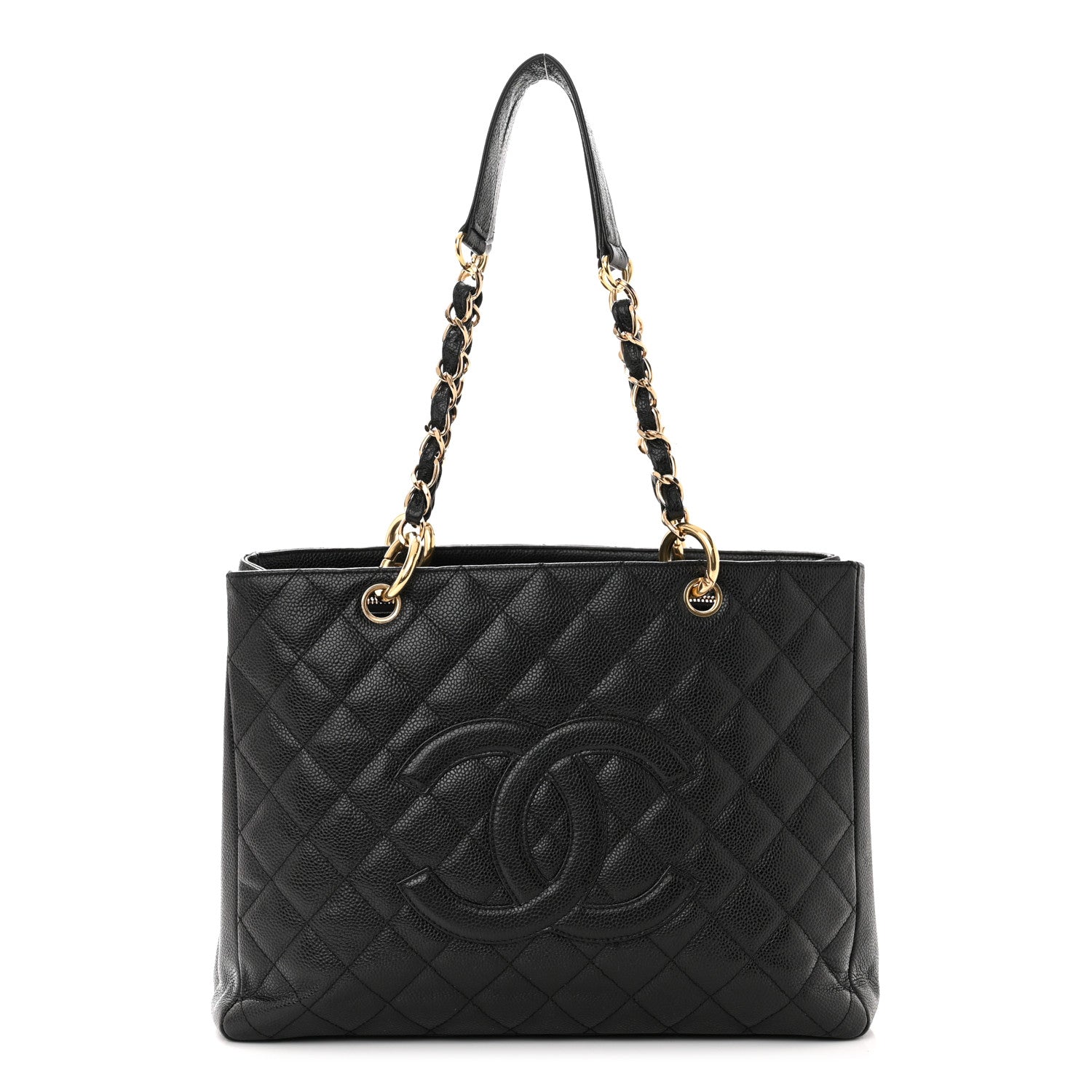 Chanel Caviar Quilted Grand Shopping Tote GST Black 1 of 15