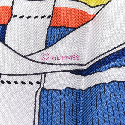 Hermes Silk Mors A Jouets Chemise Scarf 90 4 of 5