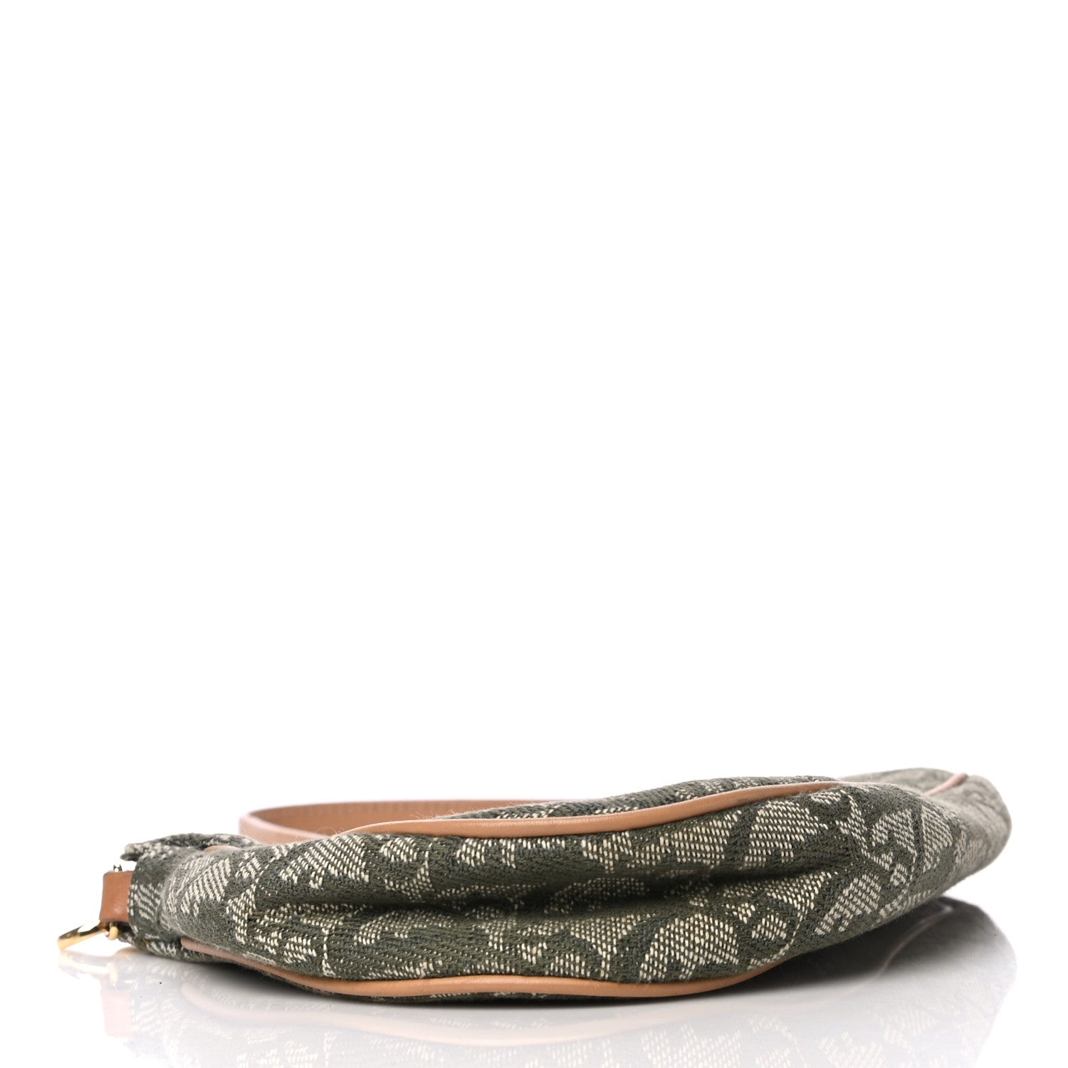 Christian Dior Monogram Mini Saddle Pochette Green 4 of 12