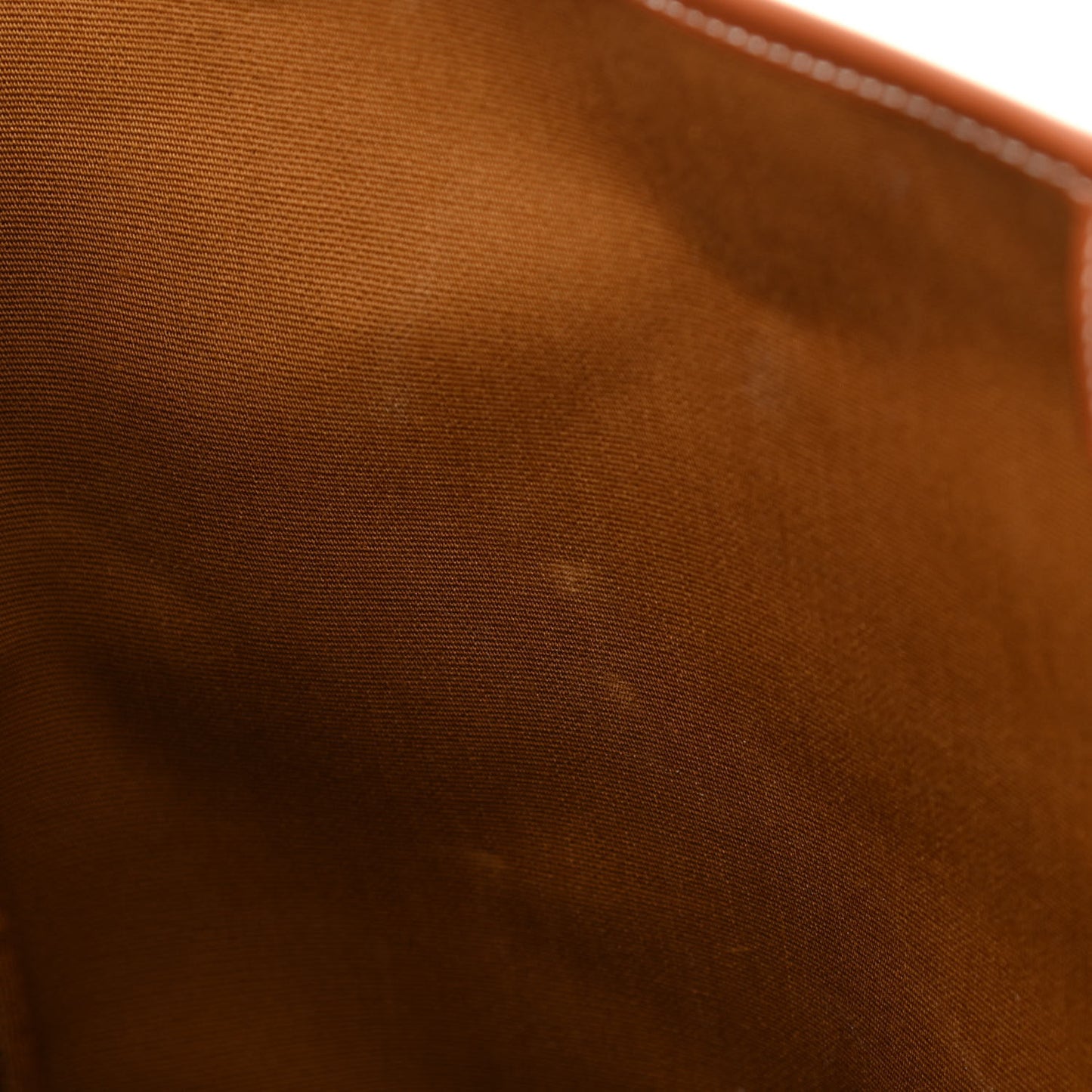 Triomphe Canvas Calfskin Medium Bucket Bag Tan