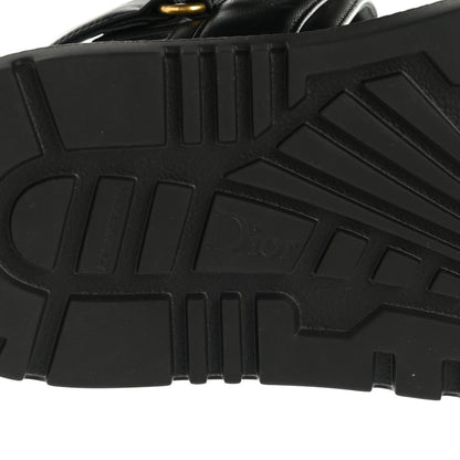 Christian Dior Lambskin Dioract 10mm Sandals 36.5 Black 6 of 9