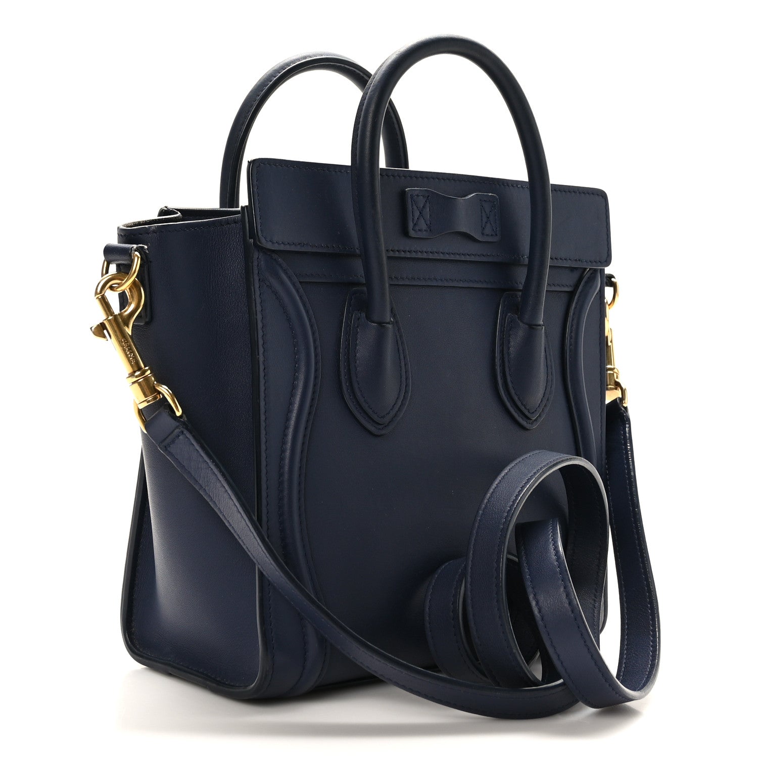 Celine Smooth Calfskin Nano Luggage Ink 3 of 8