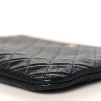 Chanel Caviar Quilted Large Cosmetic Case Black 9 of 9
