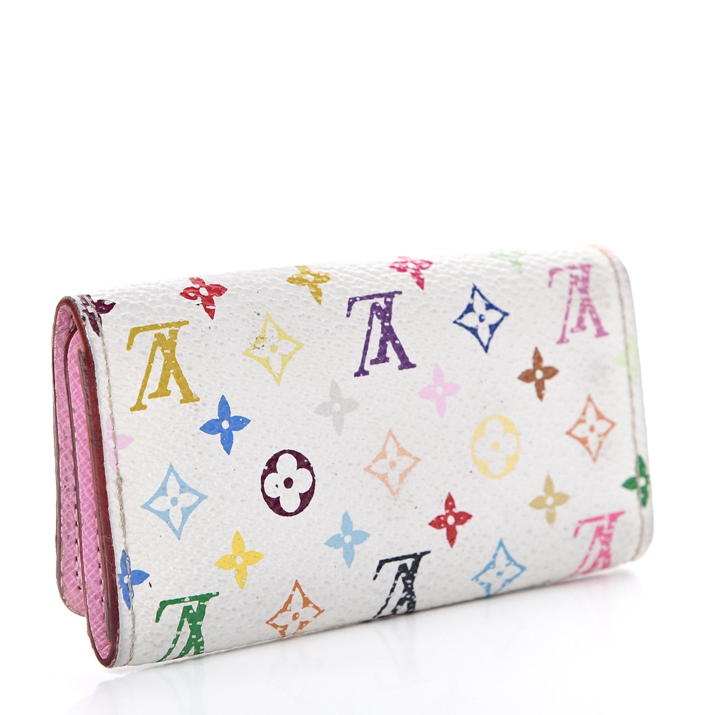 Monogram Multicolor Multicles 4 Key Holder White Litchi