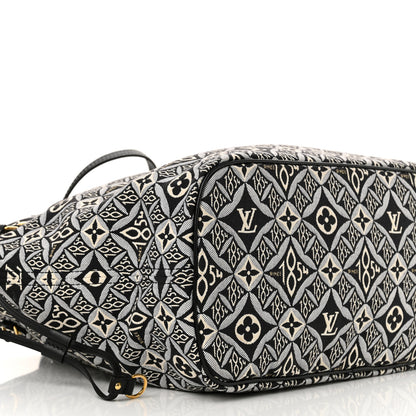 Louis Vuitton Jacquard Since 1854 Neverfull MM Grey 9 of 11